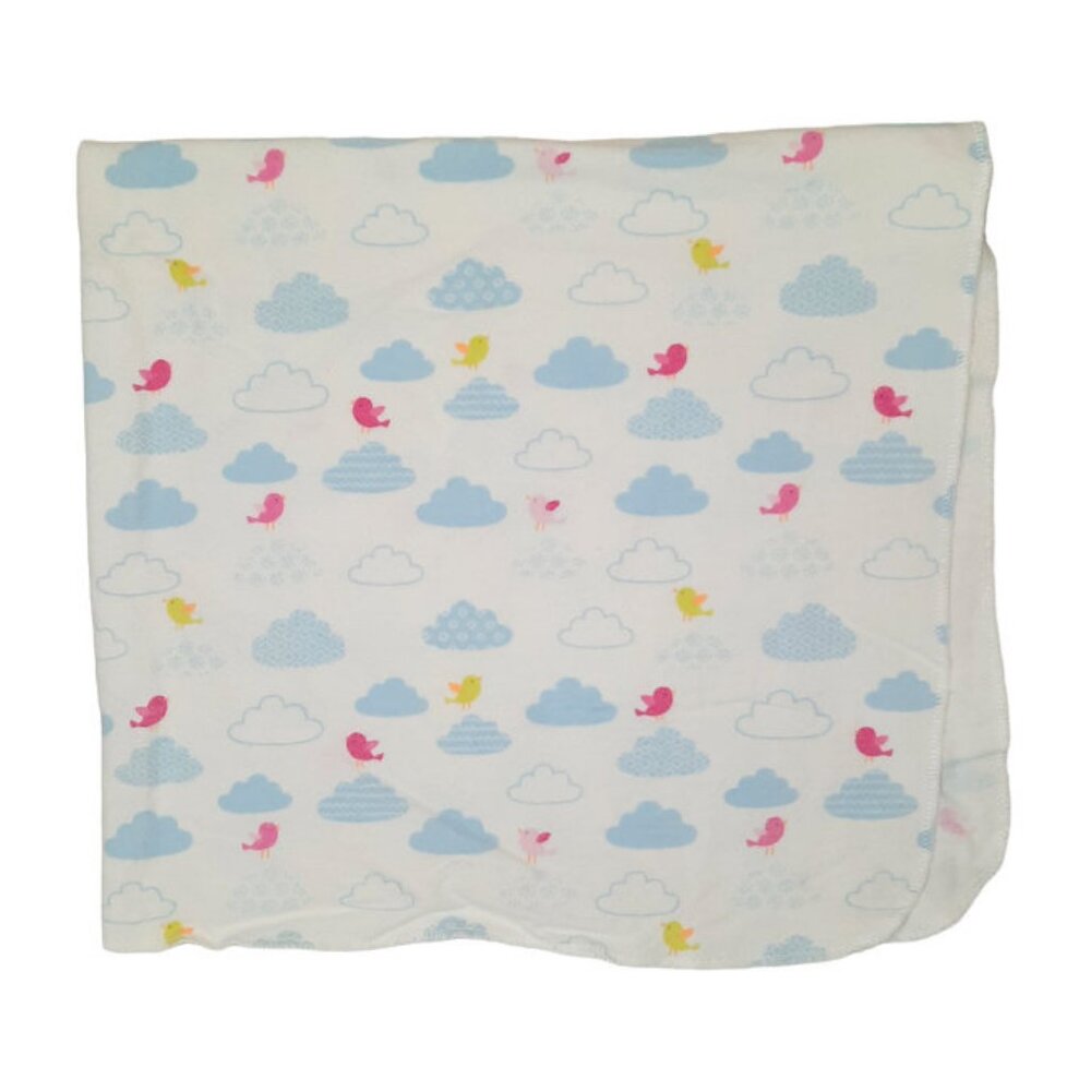 2015 Circo Target Bird Cloud Flannel Receiving Lovey Security Blanket 26" X 29"